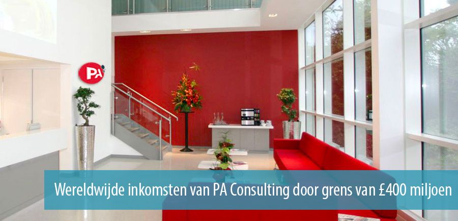 Wereldwijde inkomsten van PA Consulting door grens van &pound;400 miljoen