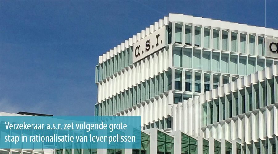 Verzekeraar a.s.r. zet volgende grote stap in rationalisatie van levenpolissen