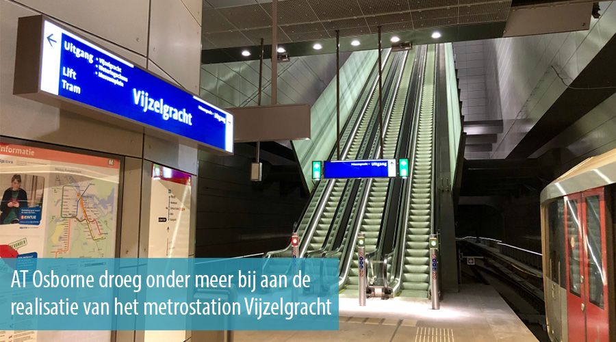 AT Osborne droeg onder meer bij aan de realisatie van het metrostation Vijzelgracht