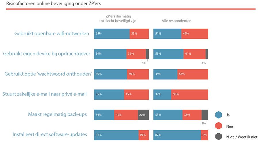 Risicofactoren online beveiliging onder ZP’ers