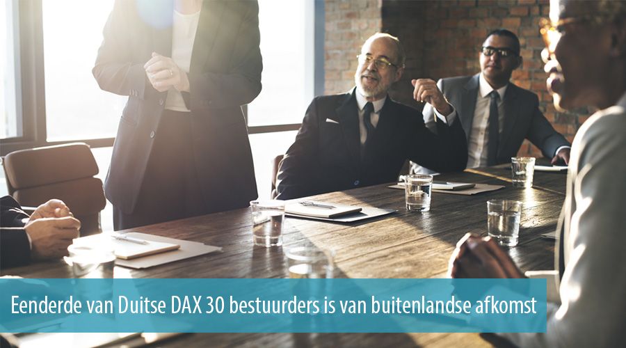 Eenderde van Duitse DAX 30 bestuurders is van buitenlandse afkomst