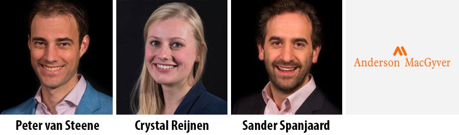 Anderson MacGyver versterkt team met drie nieuwe adviseurs