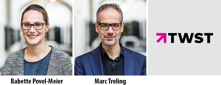 Babette Povel-Meier en Marc Treling partner bij TWST
