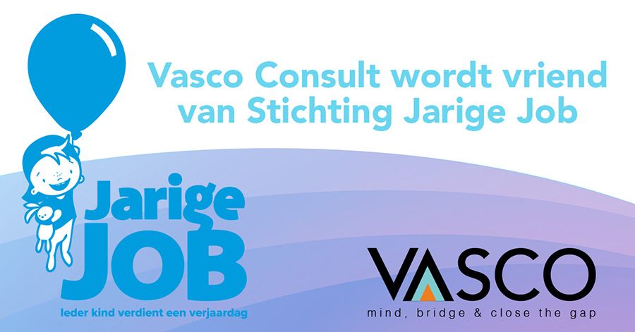 Vasco Consult sluit zich aan als vriend bij Stichting Jarige Job