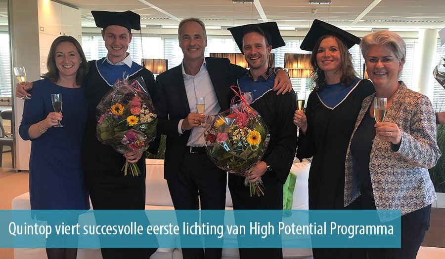 Quintop viert succesvolle eerste lichting van High Potential Programma