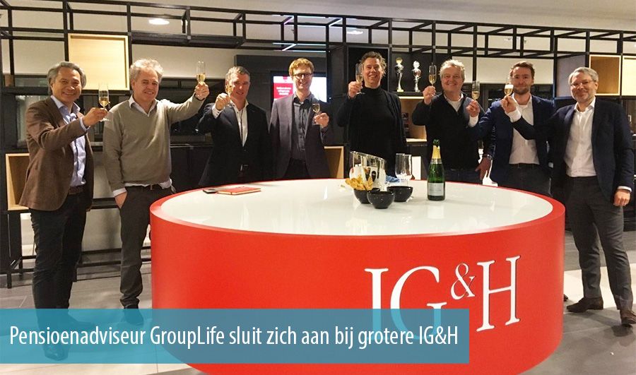 Pensioenadviseur GroupLife sluit zich aan bij grotere IG&H