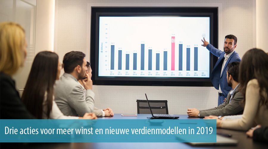 Drie acties voor meer winst en nieuwe verdienmodellen in 2019