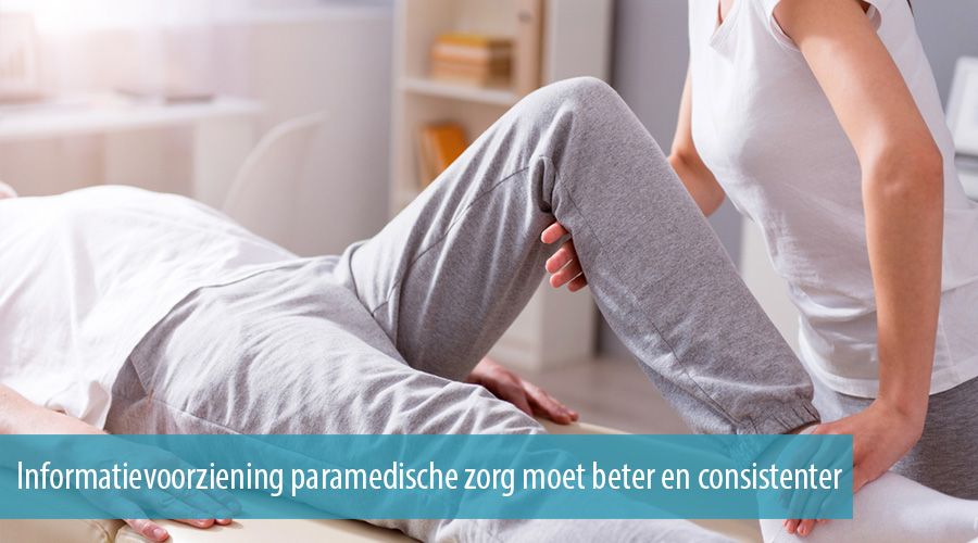 Informatievoorziening paramedische zorg moet beter en consistenter