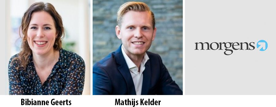 Bibianne Geerts en Mathijs Kelder versterken zorgtak van Morgens Bibianne Geerts en Mathijs Kelder versterken zorgtak van Morgens