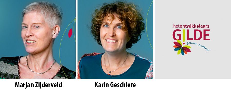 Karin Geschiere en Marjan Zijderveld naar het Ontwikkelaarsgilde 