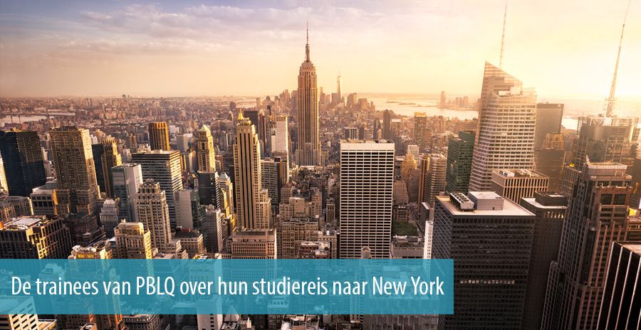 De trainees van PBLQ over hun studiereis naar New York