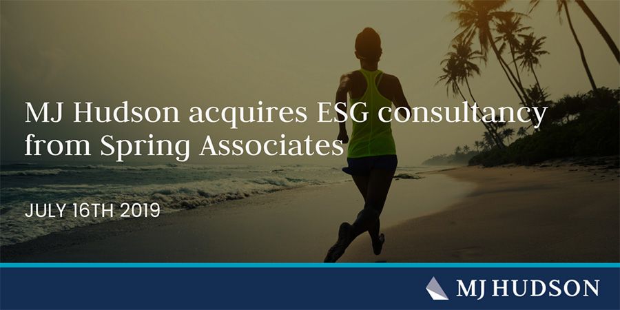 ESG-praktijk van Spring Associates sluit zich aan bij MJ Hudson