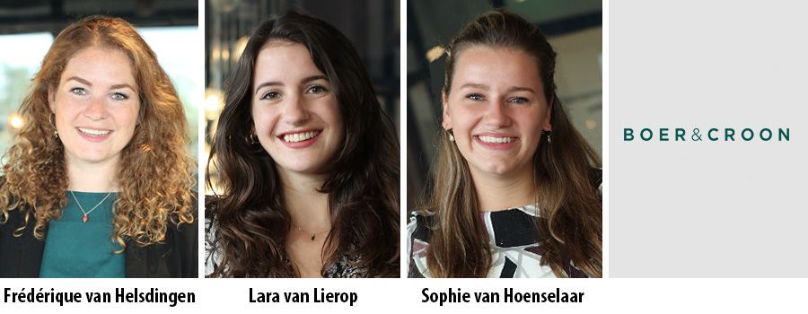 Frederique van Helsdingen, Lara van Lierop en Sophie van Hoenselaar - Boer & Croon