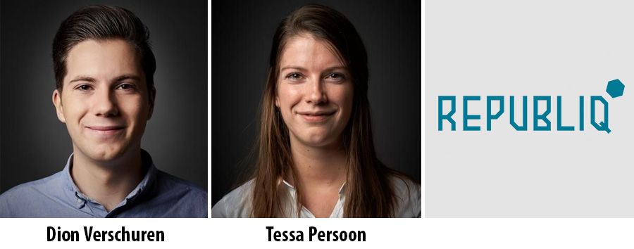 Dion Verschuren en Tessa Persoon aan de slag bij Republiq
