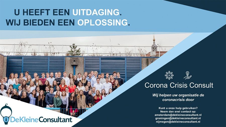 De Kleine Consultant lanceert Corona Crisis Consult