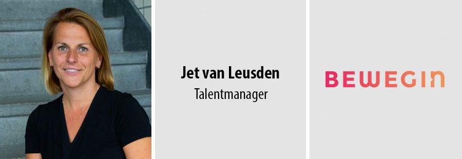 Jet van Leusden, Talentmanager bij Bewegin