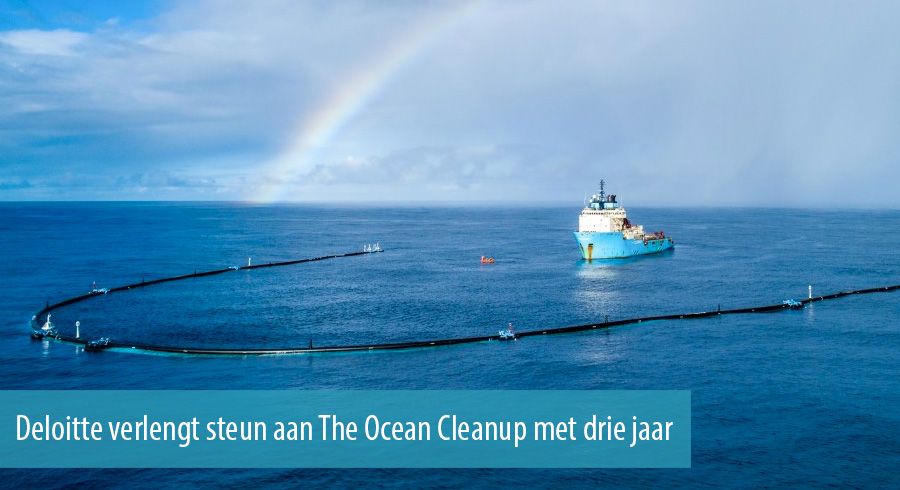 Deloitte verlengt steun aan The Ocean Cleanup met drie jaar