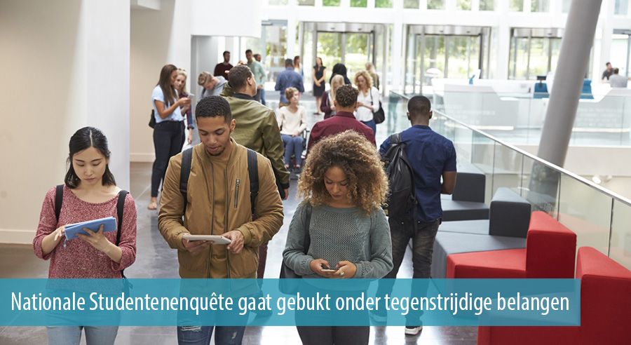 Nationale Studentenenqu&ecirc;te gaat gebukt onder tegenstrijdige belangen