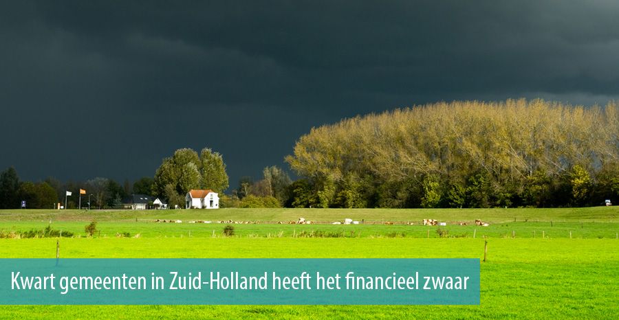 Kwart gemeenten in Zuid-Holland heeft het financieel zwaar