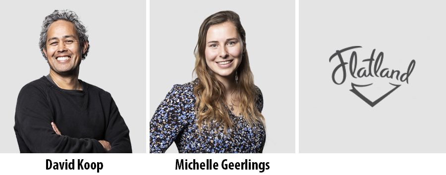 Michelle Geerlings en David Koop van start bij designbureau Flatland