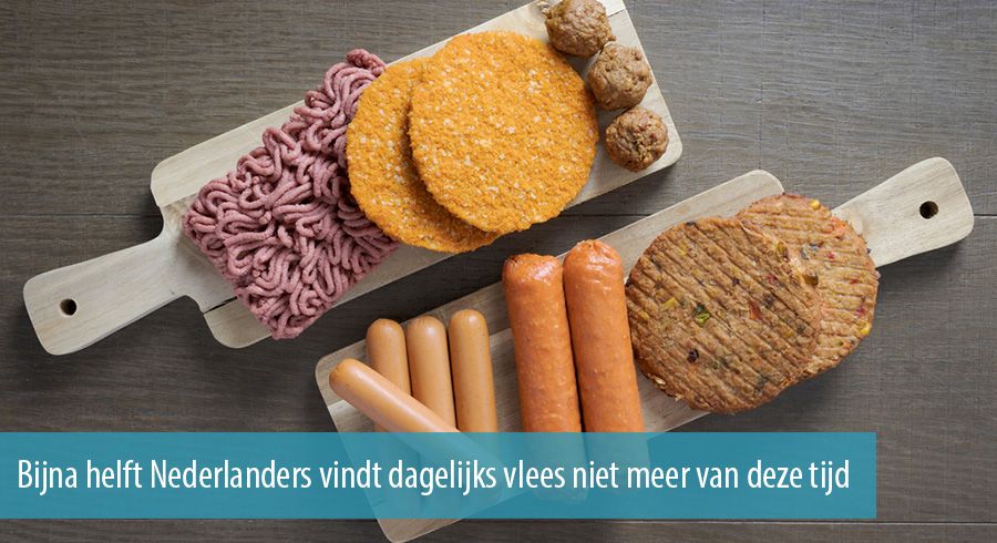 Bijna helft Nederlanders vindt dagelijks vlees niet meer van deze tijd Bijna helft Nederlanders vindt dagelijks vlees niet meer van deze tijd