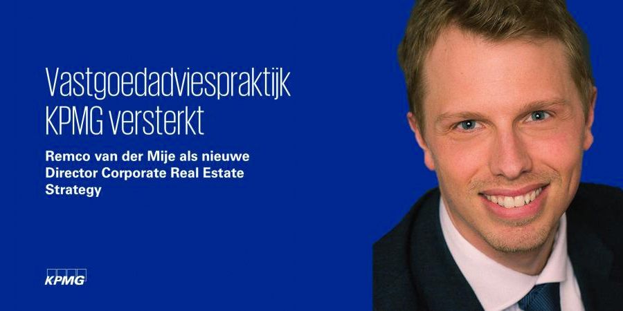 Remco van der Mije, Director Corporate Real Estate Strategy, KPMG