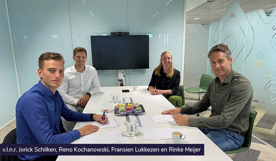 Jorick Schilken, Reno Kochanowski, Fransien Lukkezen en Rinke Meijer