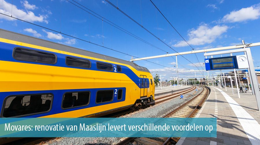 Movares: renovatie van Maaslijn levert verschillende voordelen op
