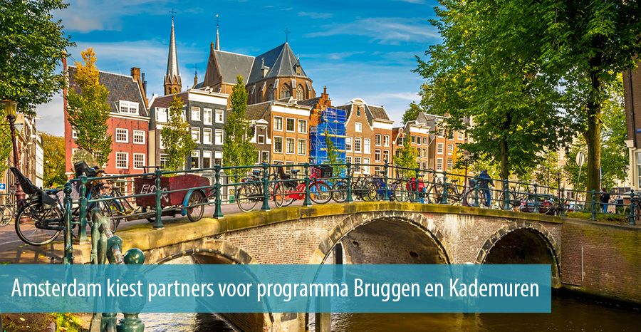 Amsterdam kiest partners voor programma Bruggen en Kademuren