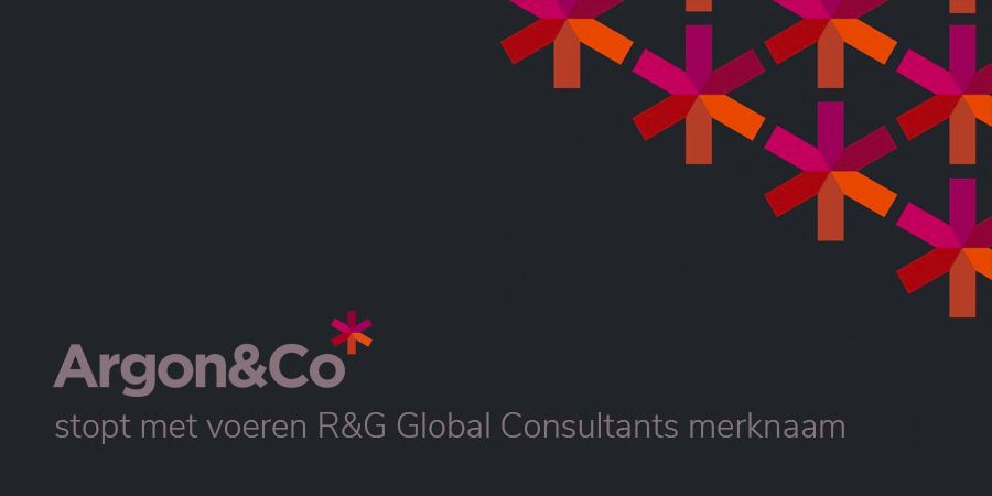 Argon Co stopt met voeren R&G Global Consultants merknaam Argon Co stopt met voeren R&G Global Consultants merknaam