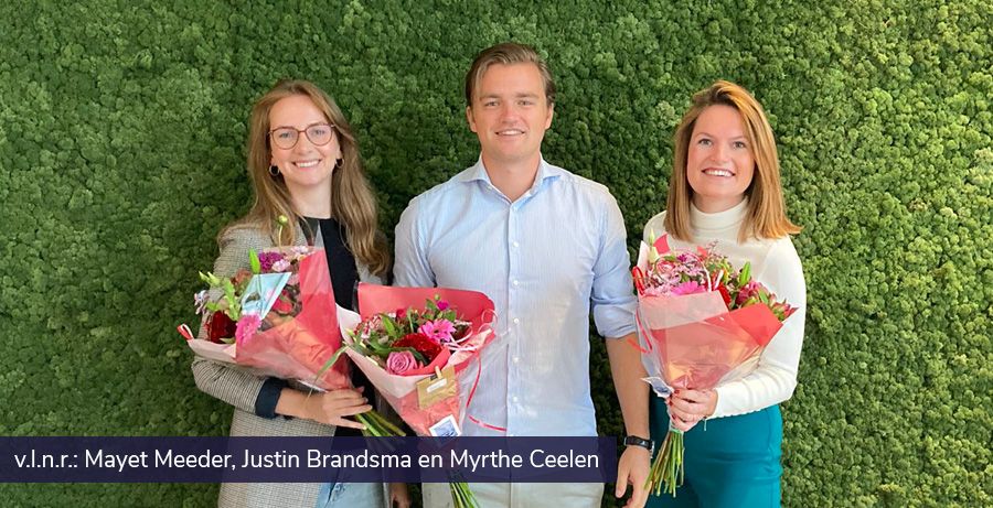 Mayet Meeder, Justin Brandsma en Myrthe Ceelen
