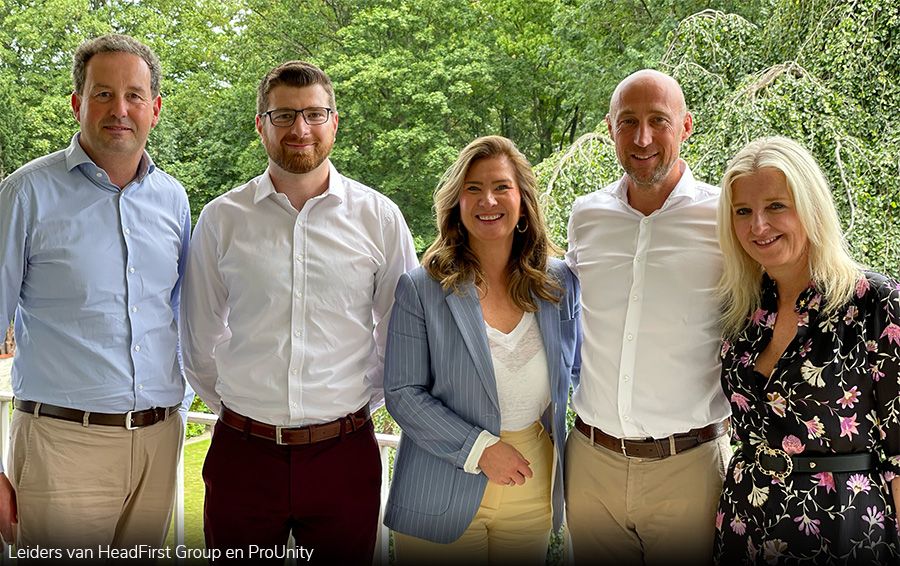 Leiders van HeadFirst Group en ProUnity