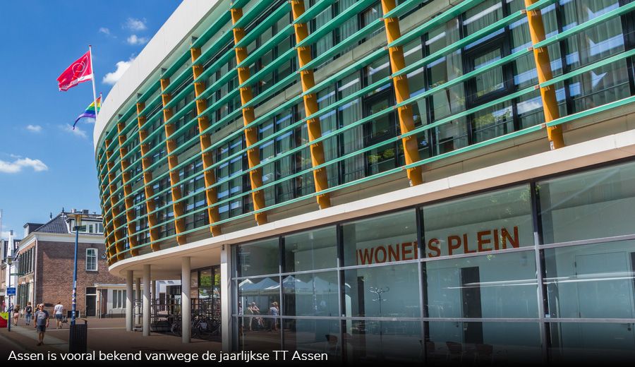 Assen is vooral bekend vanwege de jaarlijkse TT Assen Assen is vooral bekend vanwege de jaarlijkse TT Assen