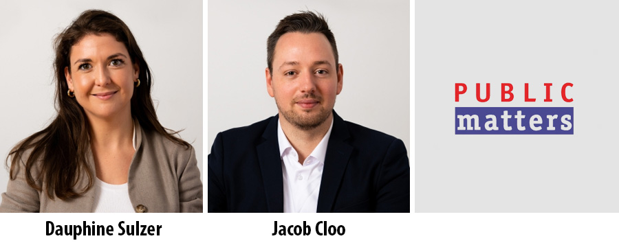 Dauphine Sulzer en Jacob Cloo aan de slag bij Public Matters