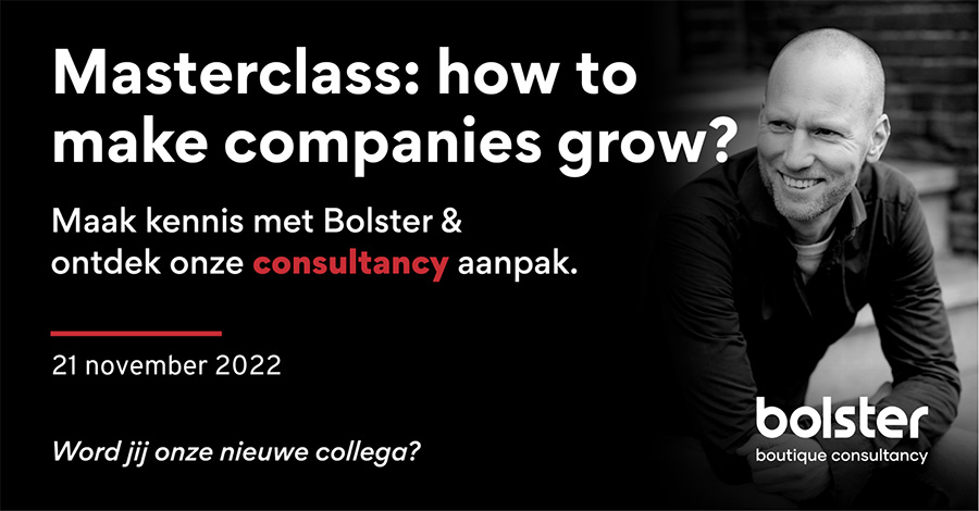 Bolster-masterclass helpt leiders met realiseren van groeiambities