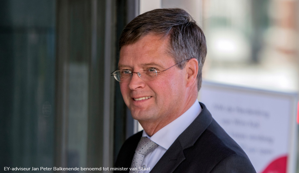 EY-adviseur Jan Peter Balkenende benoemd tot minister van Staat