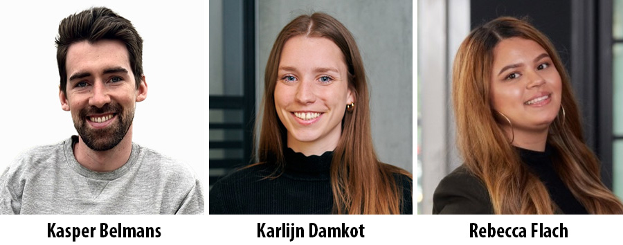 Kasper Belmans, Karlijn Damkot, Rebecca Flach