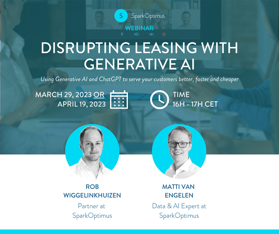 Disrupting leasing with generative AI (incl. ChatGPT) Disrupting leasing with generative AI (incl. ChatGPT)