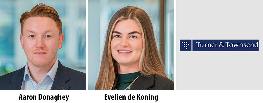 Aaron Donaghey en Evelien de Koning starten bij Turner & Townsend