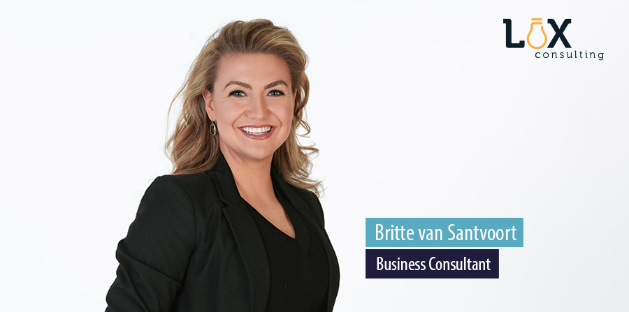 Britte van Santvoort start als business consultant bij Lux Consulting