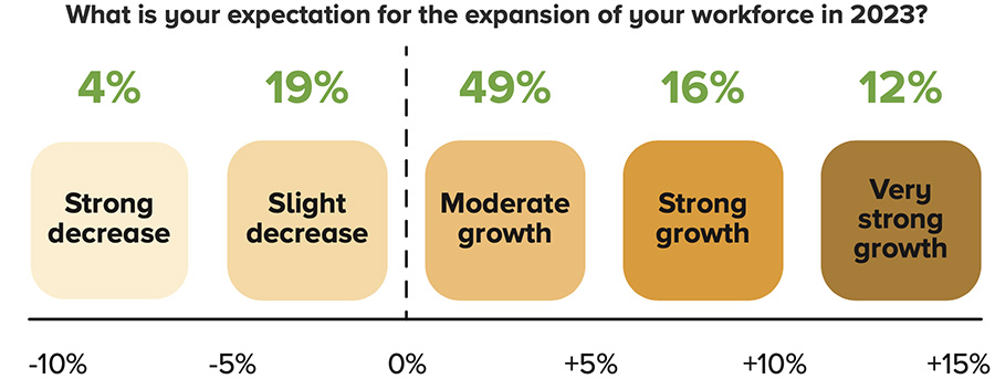 What is your expectation for the expansion of your workforce in 2023?