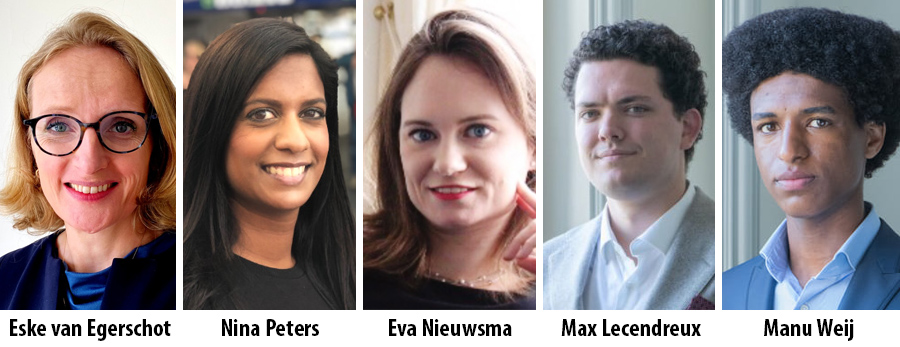 Eske Montoya Martinez van Egerschot - Nina Peters -  Eva Nieuwsma - Max Lecendreux - Manu Weij