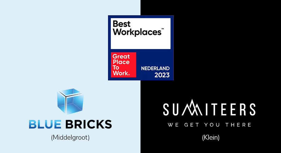 Blue Bricks en Summiteers op #1 in beste werkgevers van ons land