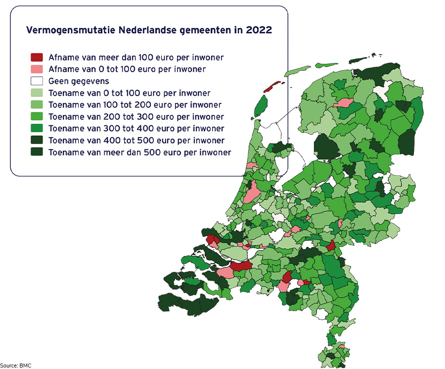 Totale vermogen van Nederlandse gemeenten: bijna €40 miljard