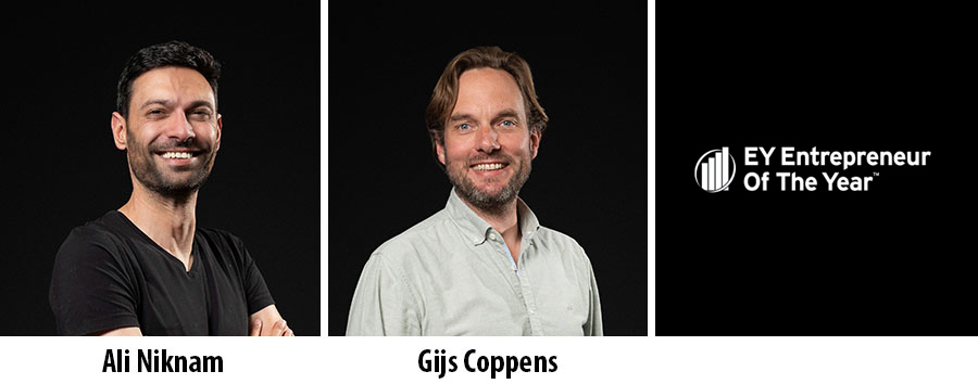Ali Niknam en Gijs Coppens zijn beste ondernemers van 2023