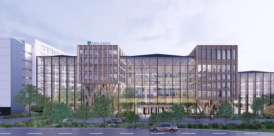 ABN AMRO verbouwt en verduurzaamt kantoor in Amsterdam Zuidoost