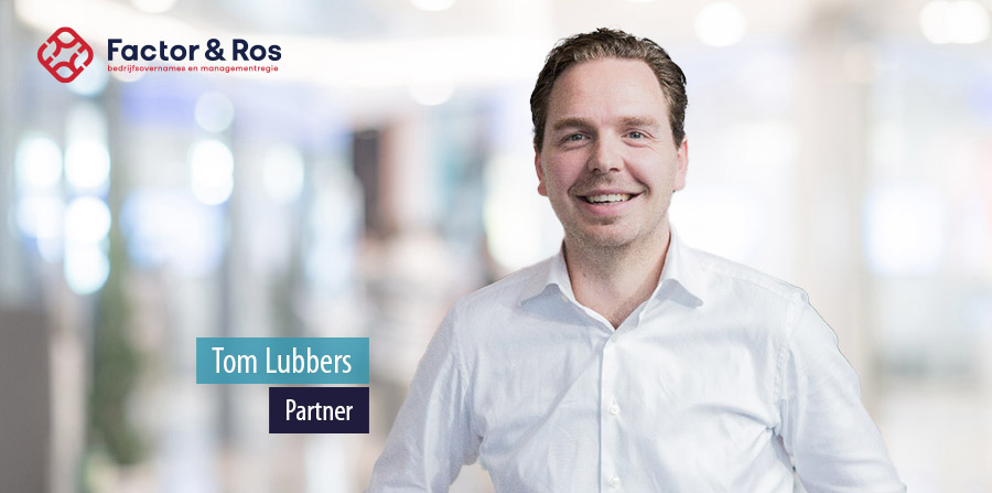 Tom Lubbers wordt partner bij Factor & Ros Tom Lubbers wordt partner bij Factor & Ros
