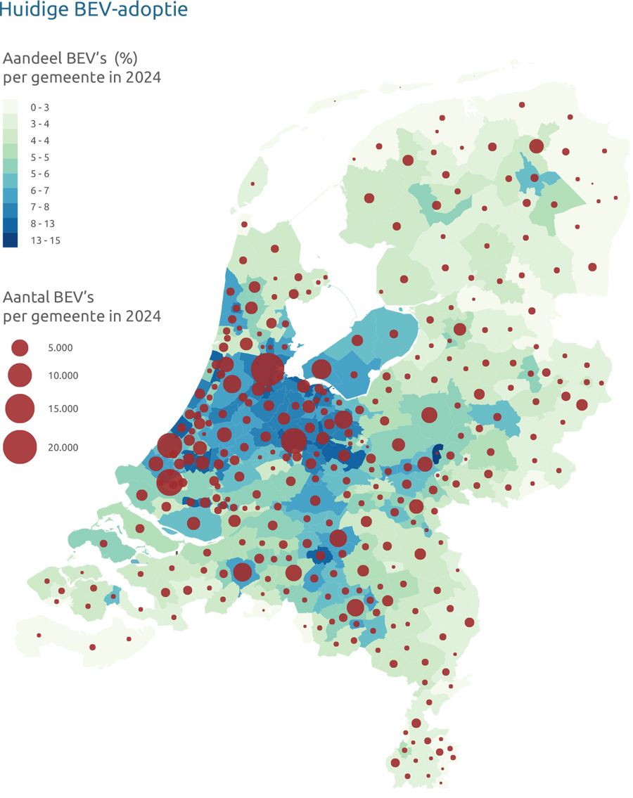 Studie: Nederlands wagenpark vóór 2050 volledig elektrisch