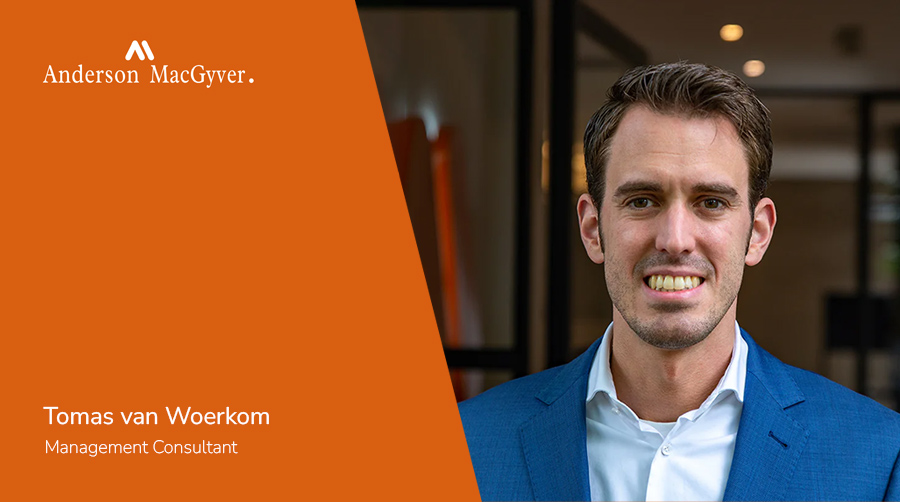 Tomas van Woerkom kiest voor Anderson MacGyver Tomas van Woerkom kiest voor Anderson MacGyver