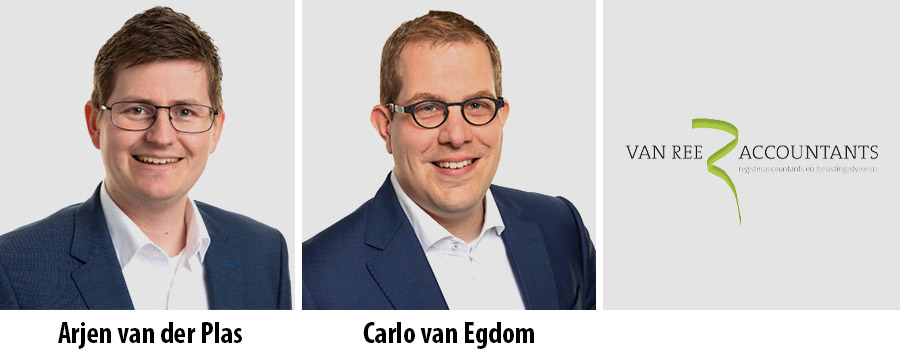 Arjen van der Plas en Carlo van Egdom partner bij Van Ree Arjen van der Plas en Carlo van Egdom partner bij Van Ree